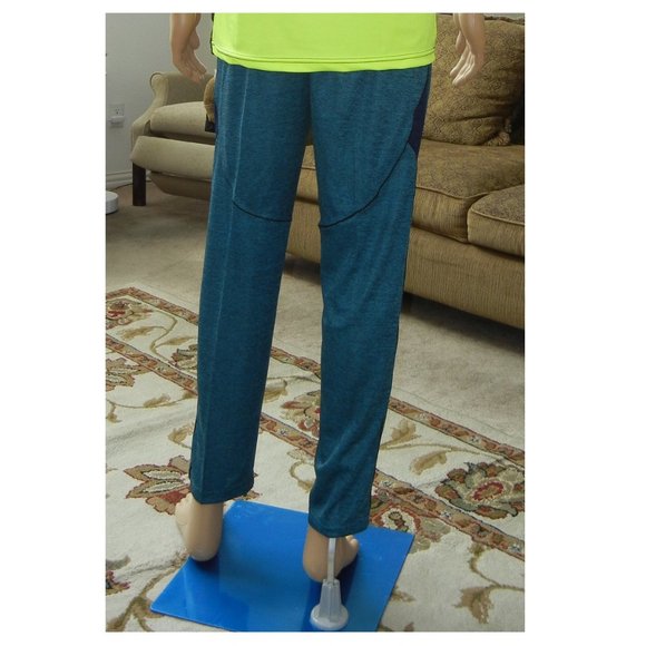 Casual Pants for Men - Heather Blue Joggers - Picture 3 of 7